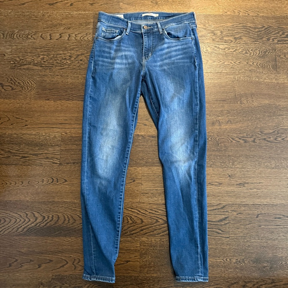 Levi's Women's Blue Curvy Skinny Jeans Size 29